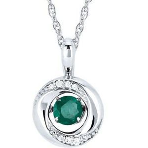 Diamond Accent Knot Circle Pendant Necklace